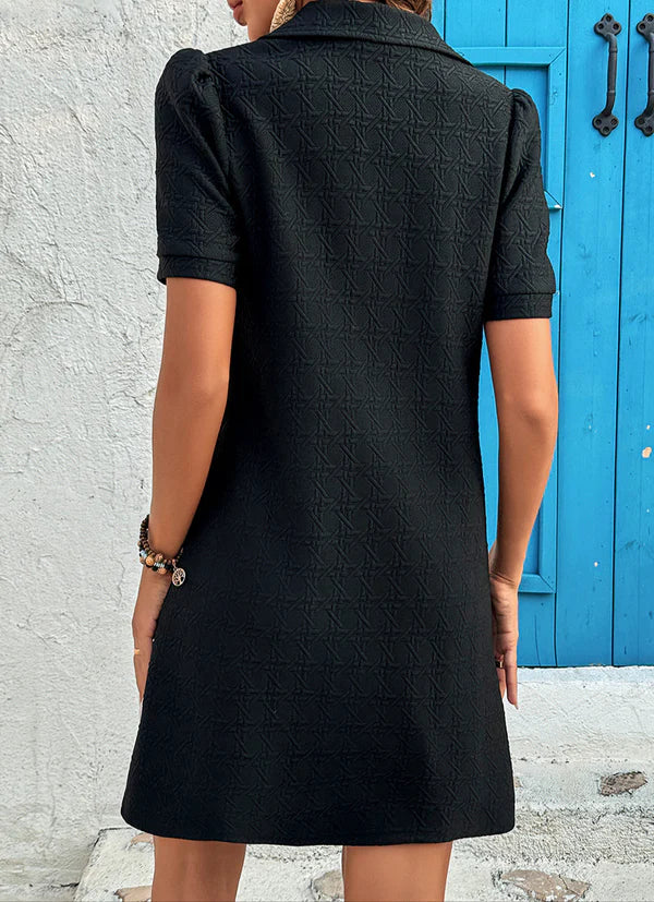 Black Textured Dress June