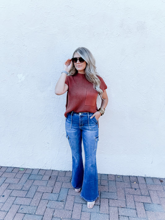 Cello High Rise Flare Jeans